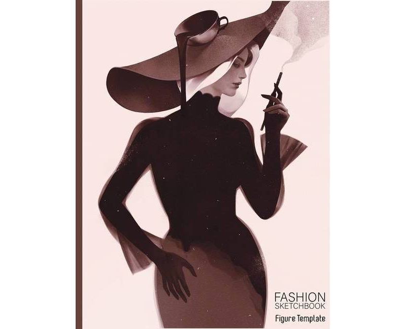 Fashion Sketchbook Figure Template - by  Go Be Kind Fashion Sketchbooks (Paperback)