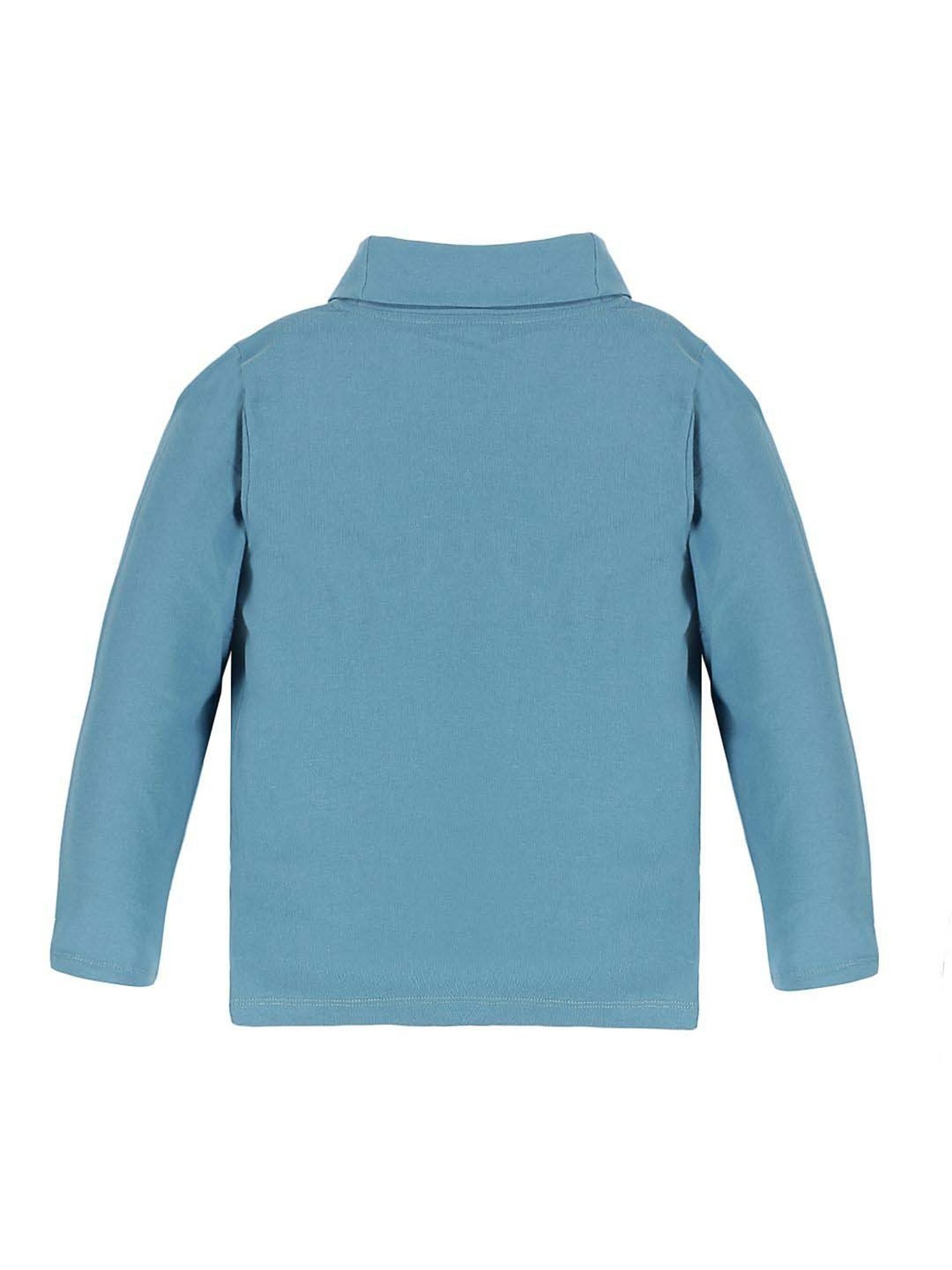 Plum Tree Kids Black & Blue Cotton Regular Fit Full Sleeves T-Shirt (Pack of 2)