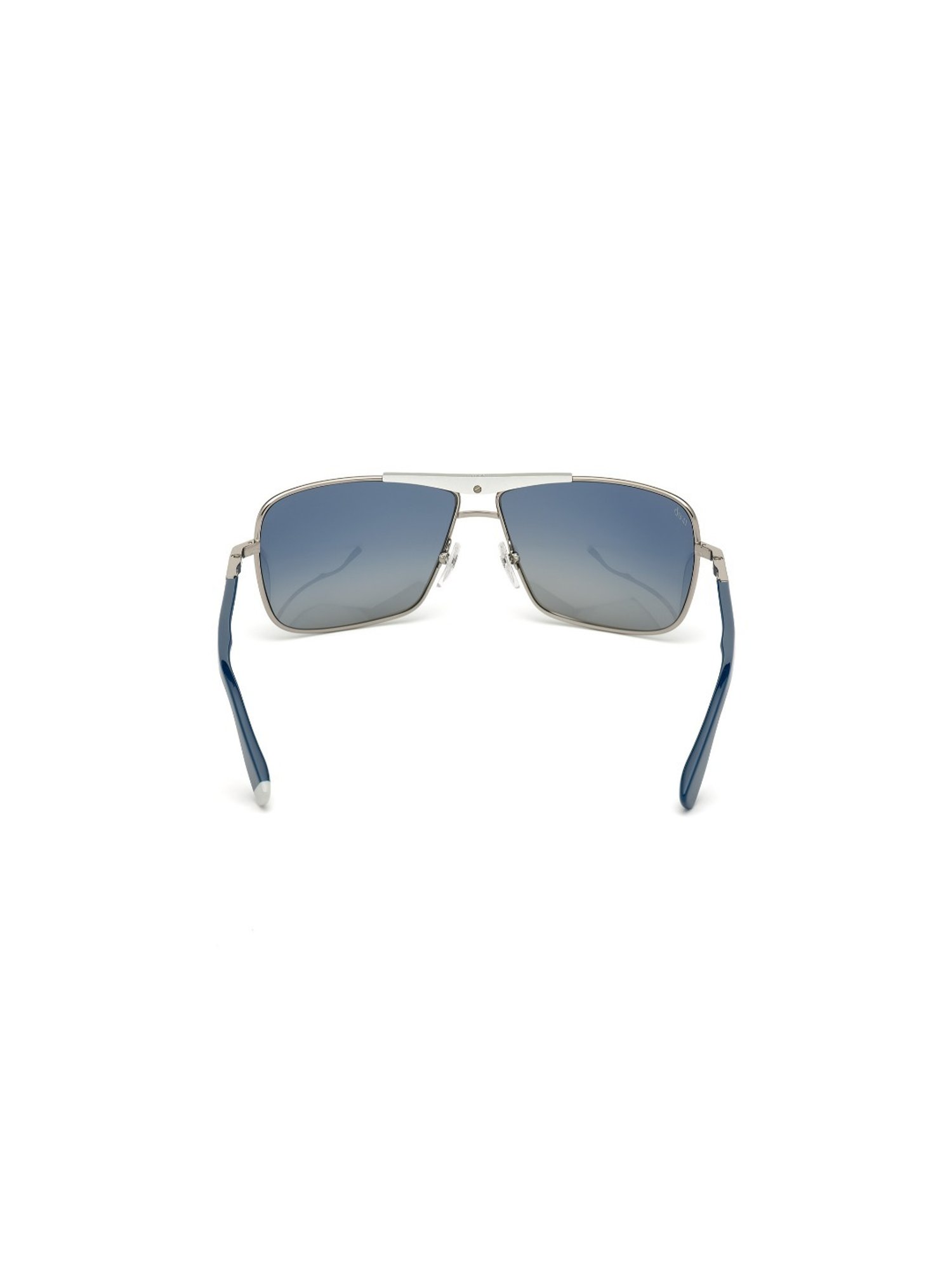 Web Eyewear Blue Rectangular Unisex Sunglasses Designed in Italy