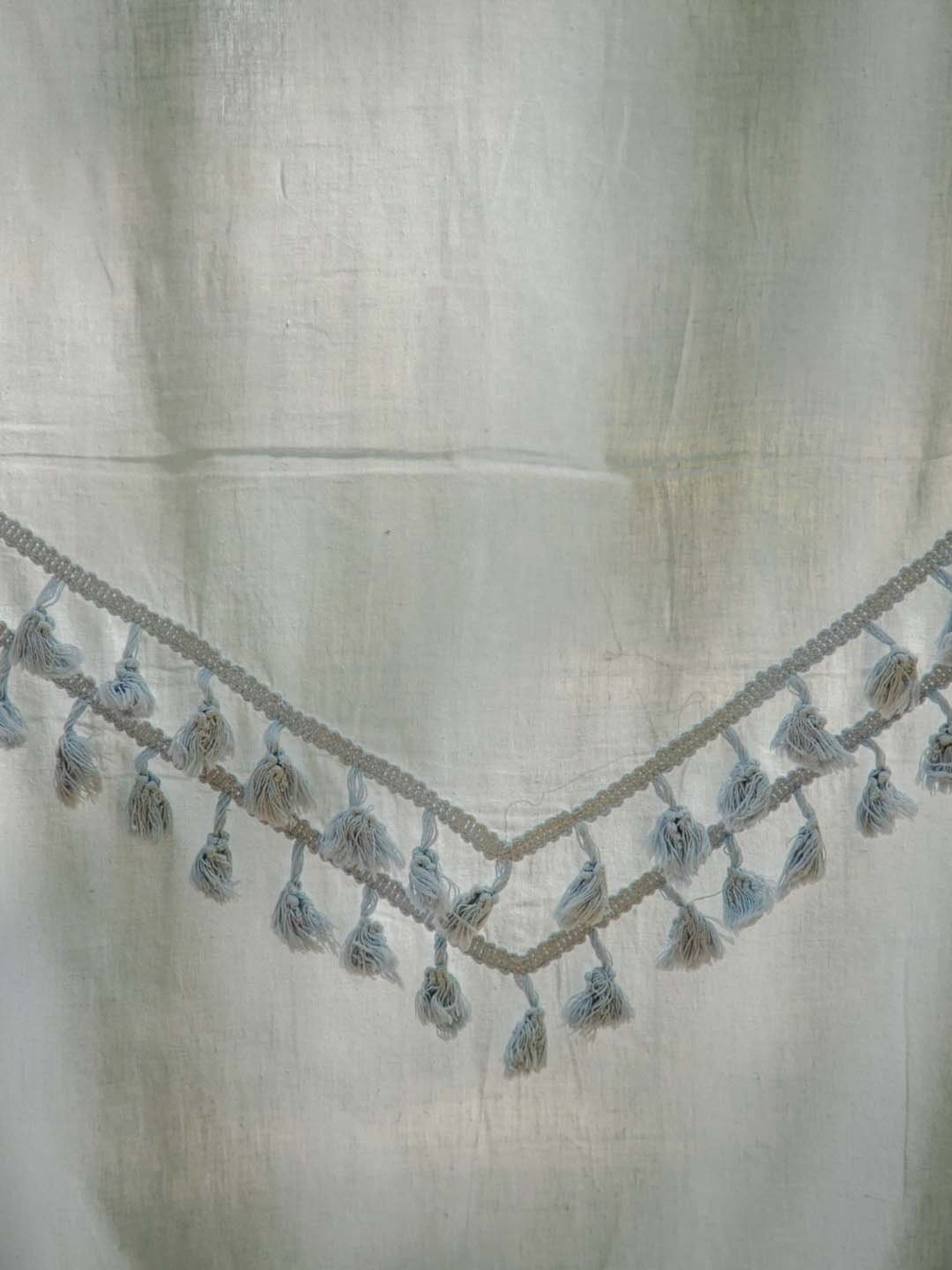 Okhai Blue Cotton Curtain - Set of 1