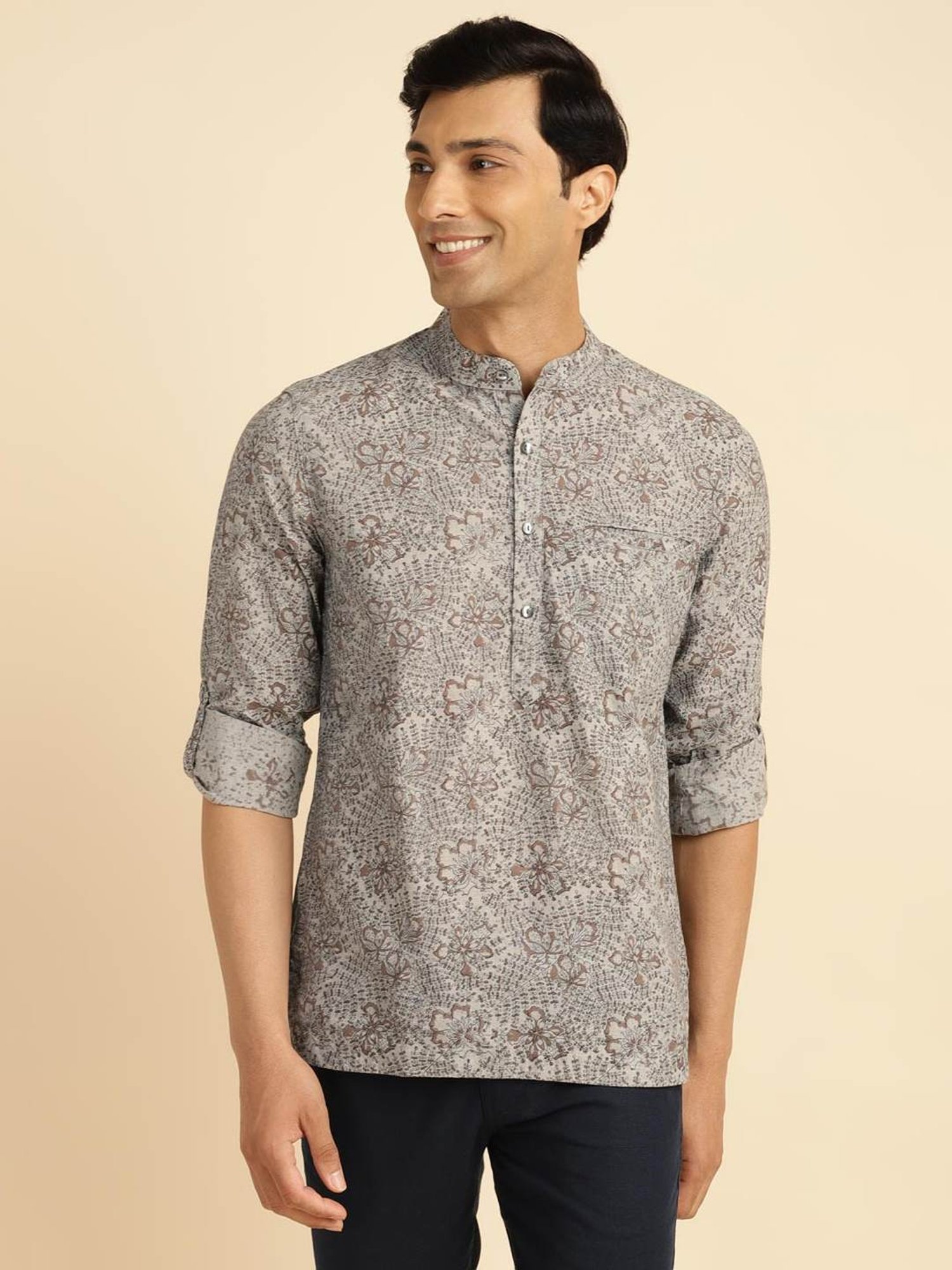 High Star White Cotton Relaxed Fit Striped T-Shirt