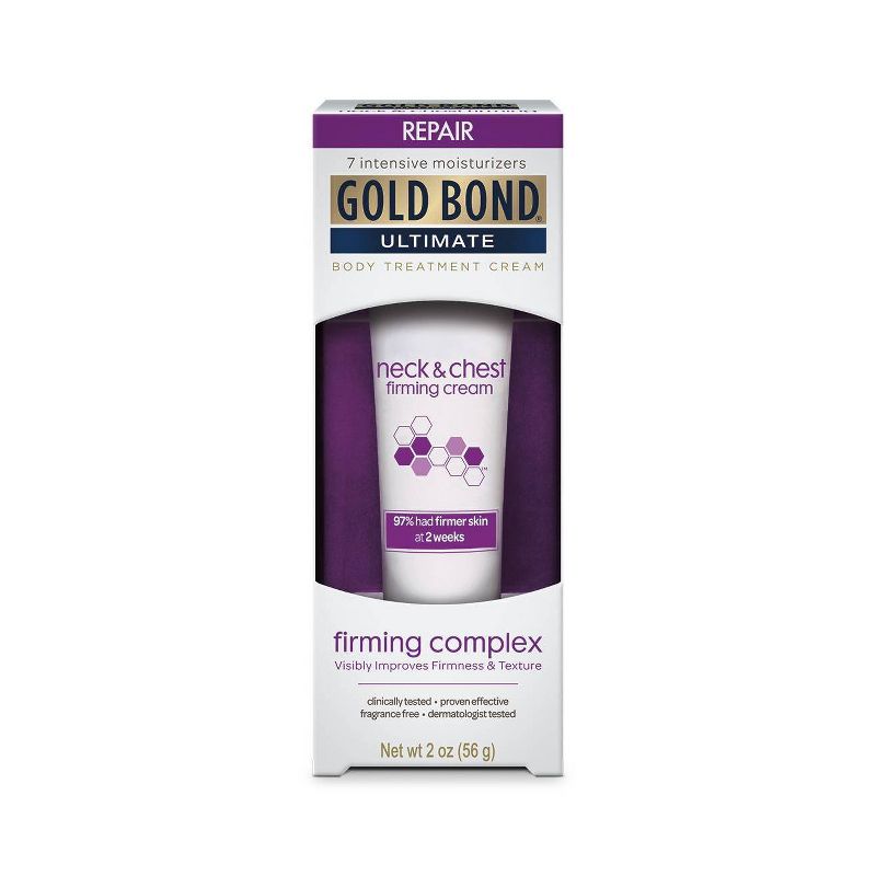 Unscented Gold Bond Ultimate Firming Neck and Chest Hand and Body Lotions - 2oz