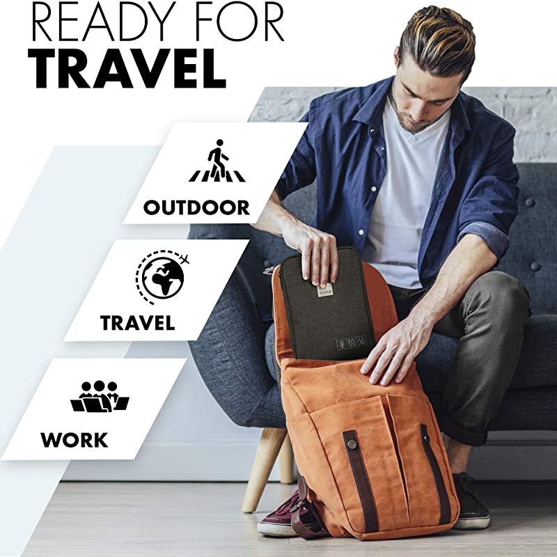 Travel Electronics Gadget Cable Organizer Bag Smart Safe Storage Black