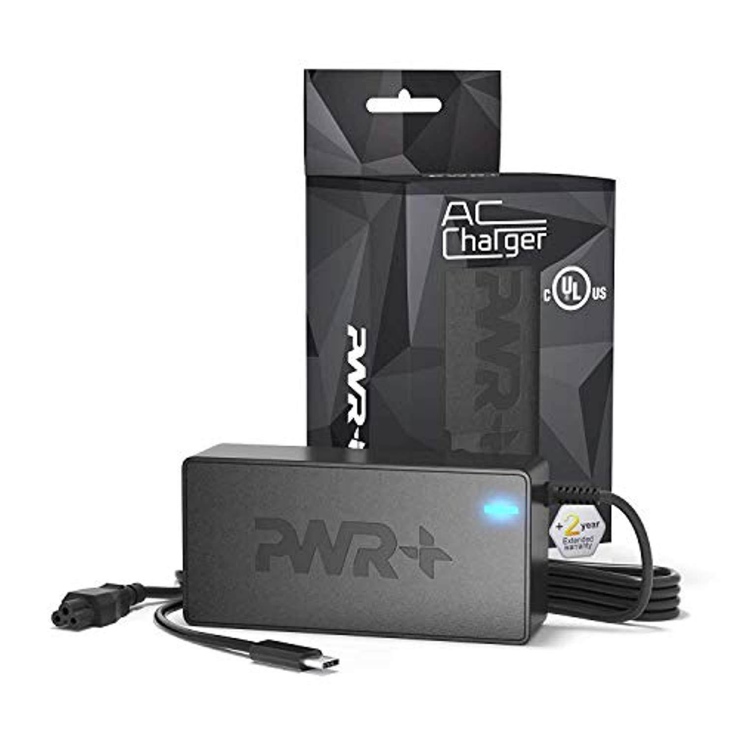pwr usb-c type laptop charger power adapter 65w max: ul listed for lenovo yoga 910 920 370 720-13 thinkpad x1 t470 gx20m33579 4
