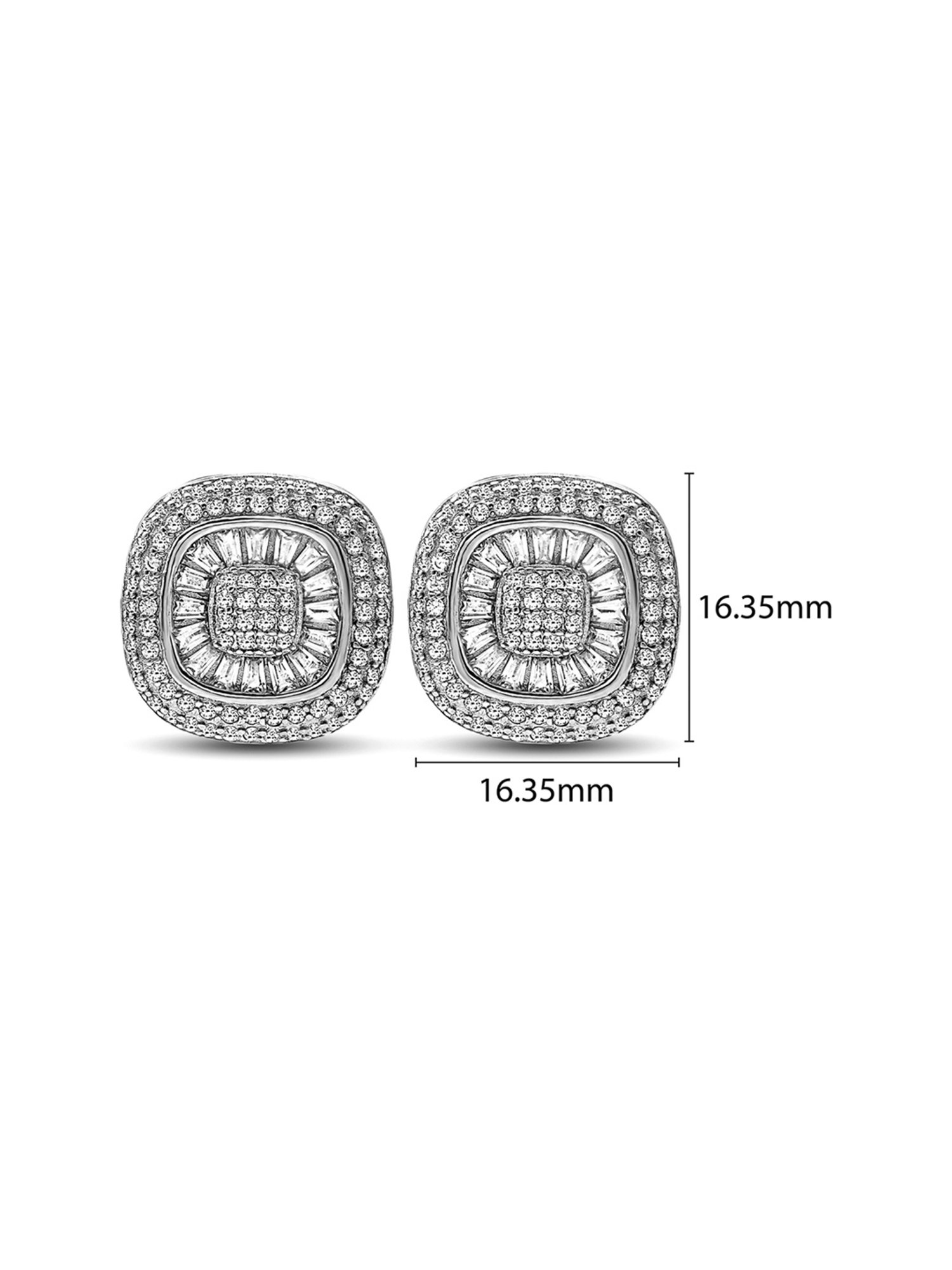 Silberry 92.5 Sterling Silver Queenie Earrings for Women