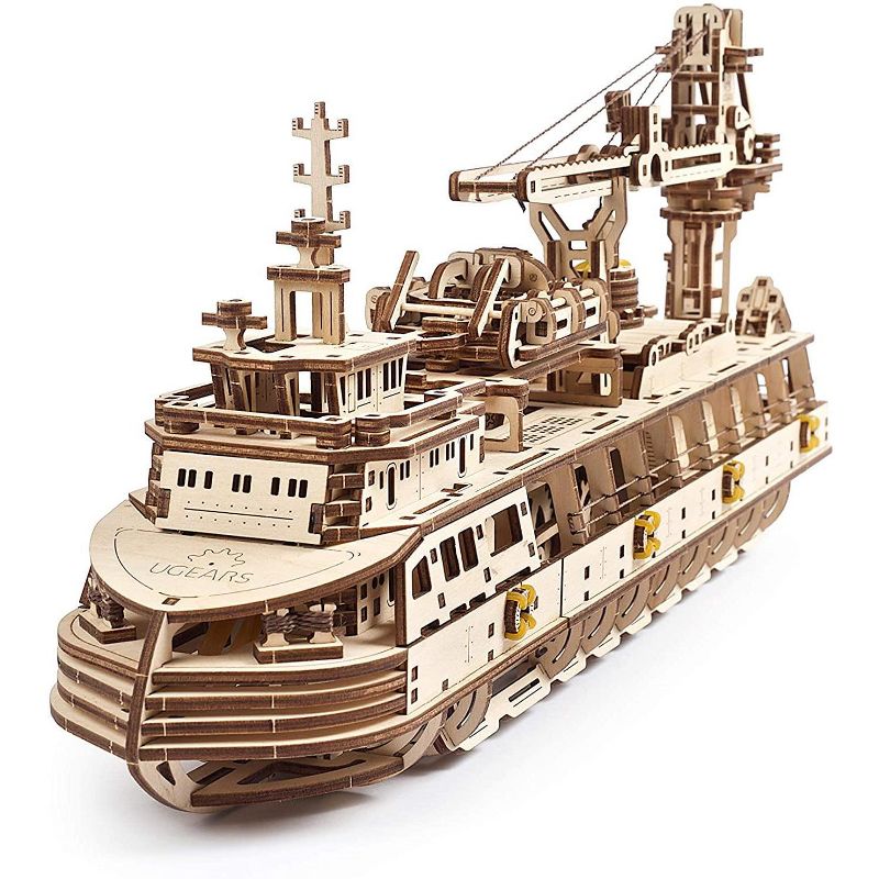 UGears Models UGears Mechanical Models 3D Wooden Puzzle | Research Vessel
