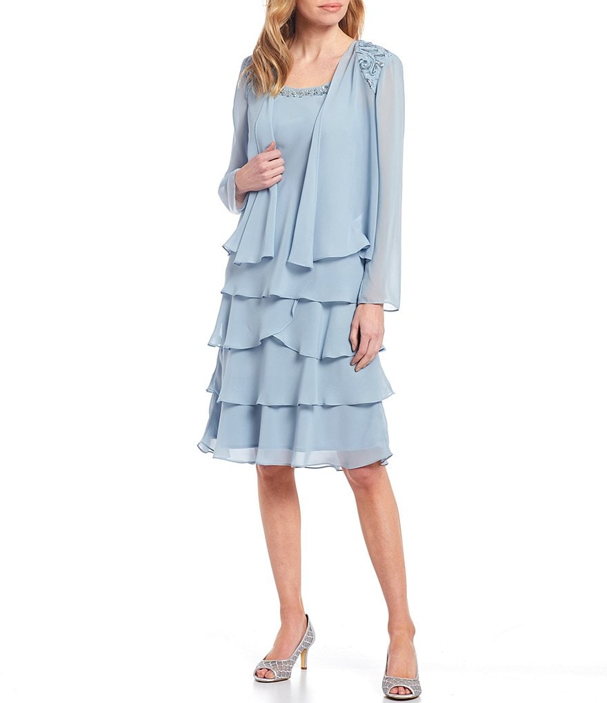 Le Bos 3-Piece Embroidered Trim Duster Pant Set