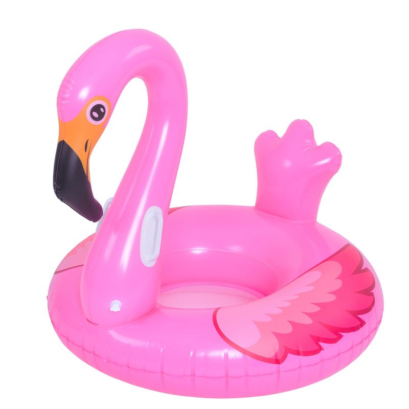 Pool Central 45" Pink Flamingo Inflatable Swimming Pool Float