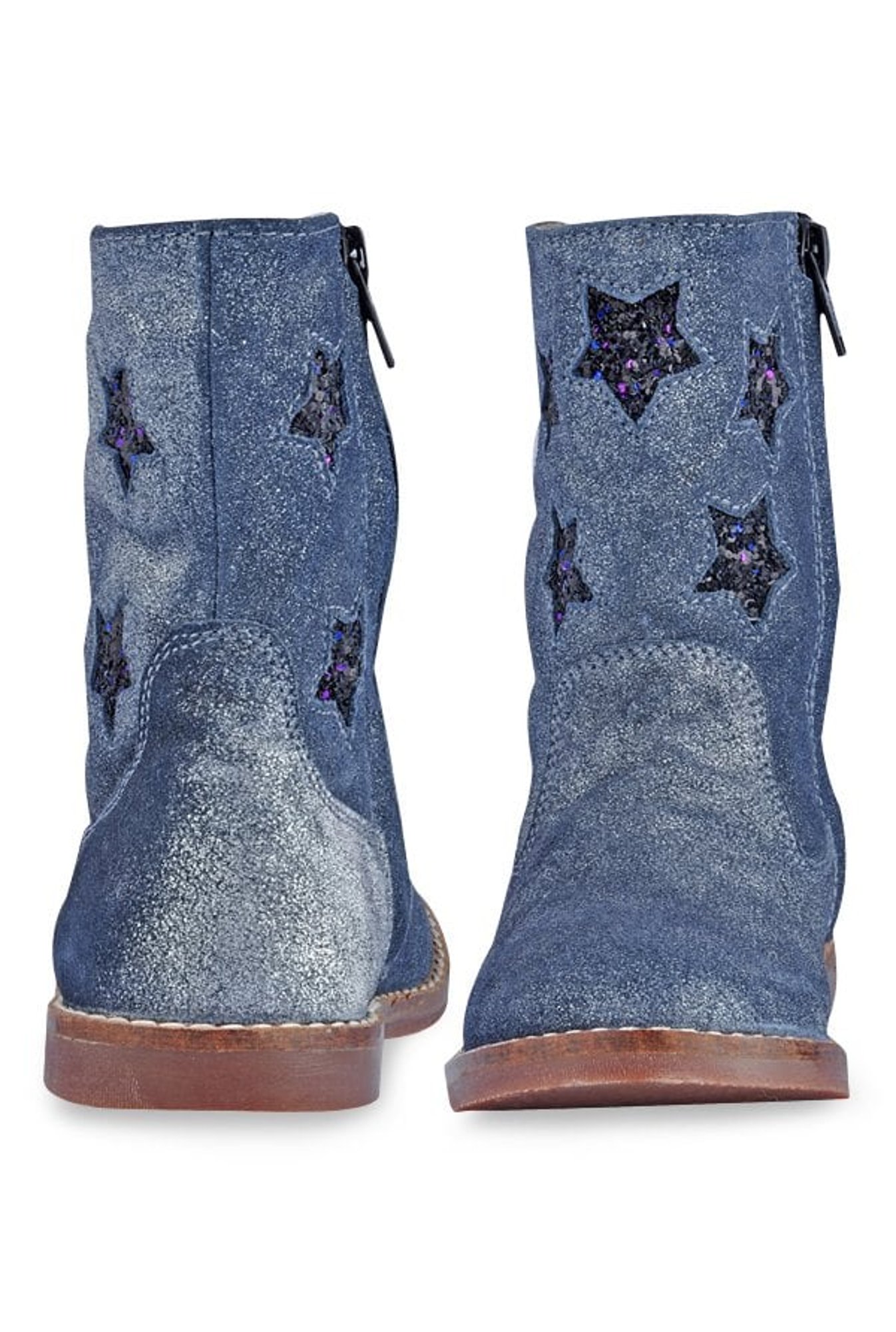 Beanz Kids Sally Metallic Grey Casual Boots