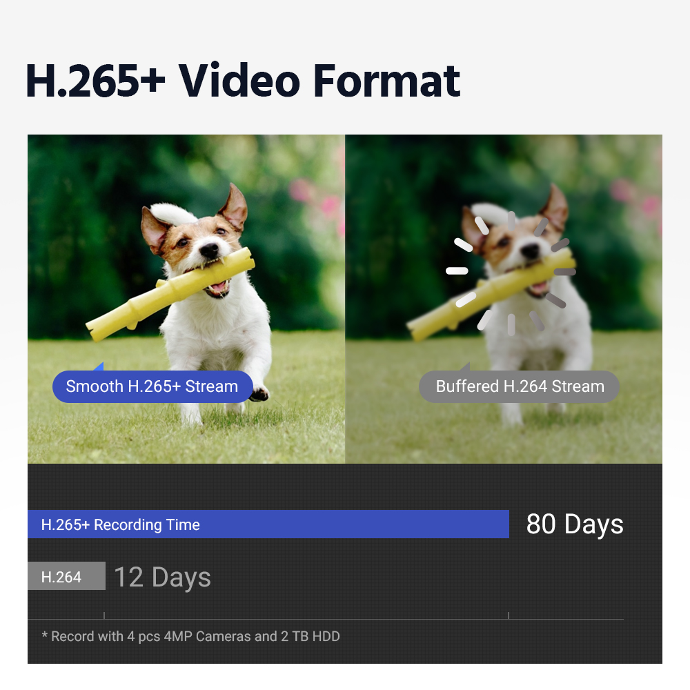 ANNKE 4K Ultra HD PoE NVR System with 4MP Super HD True Full Color Night Vision H.265+ Network PoE Bullet IP Security Cameras for Outdoor Indoor Business Home CCTV Surveillance 8 Cameras - No HDD