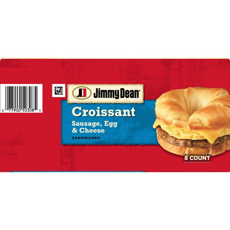 Jimmy Dean Sausage, Egg, & Cheese Frozen Croissant - 36oz/8ct