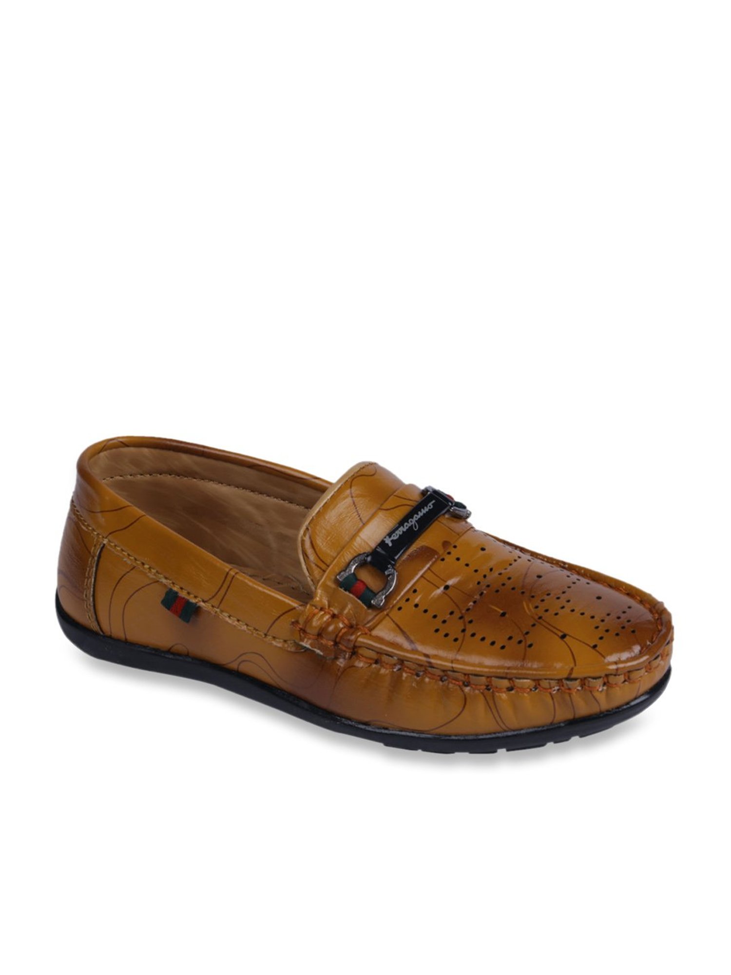 Tiny Bugs Kid's Tan Casual Loafers