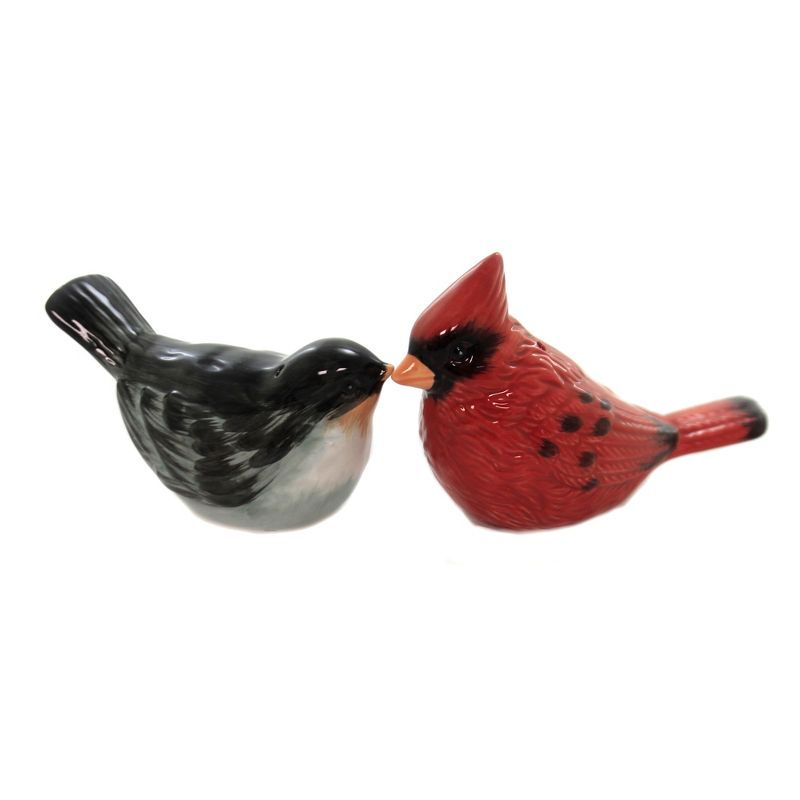 Tabletop 2.75" Holly And Ivy Salt/Pepper Set Christmas Red Bird Cardinal Certified International  -  Salt And Pepper Shaker Sets