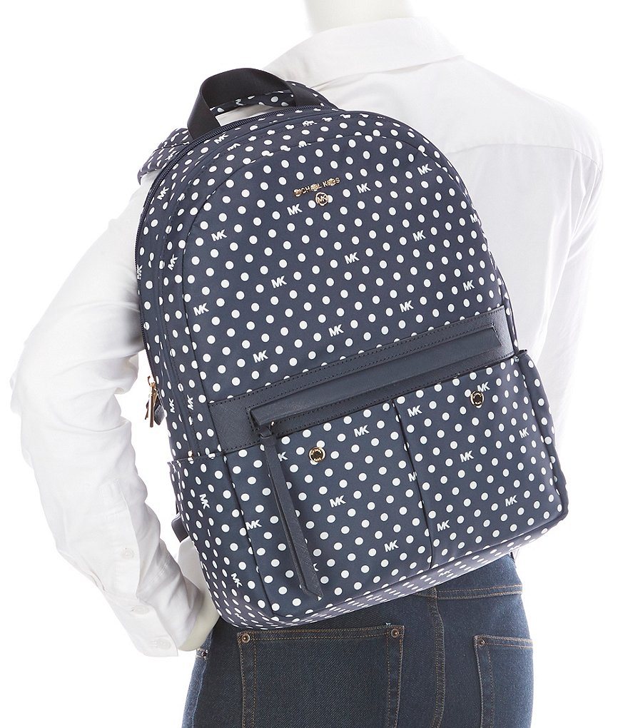 Michael Kors Prescott Polka Dot Signature Nylon Medium Backpack