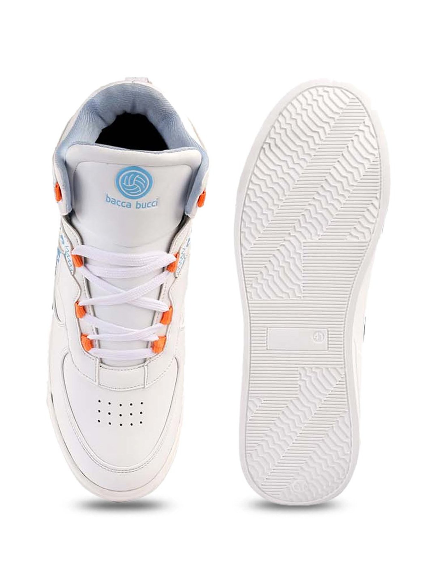 Bacca Bucci Men's SKYLINE White Ankle High Sneakers