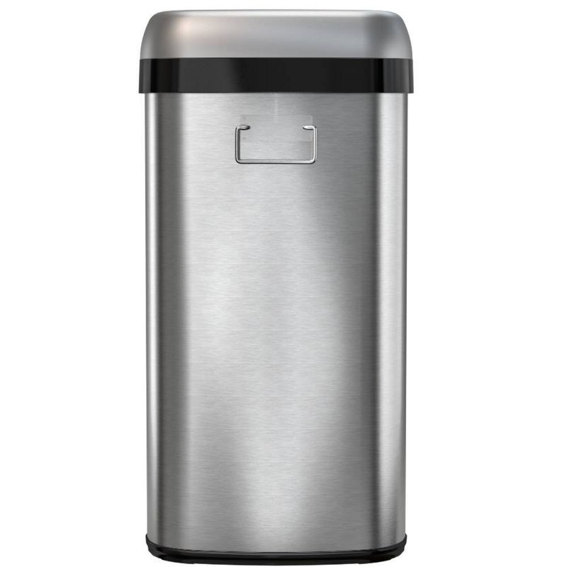 halo quality 16gal Oval Top Stainless Steel Trash Can and Recycle Bin with Dual Deodorizer