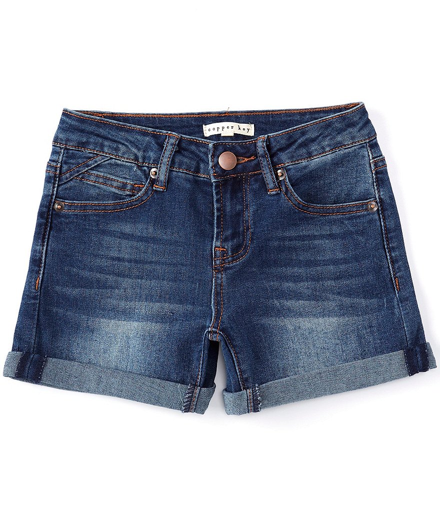 Copper Key Big Girls 7-16 Roll Cuff Shorts
