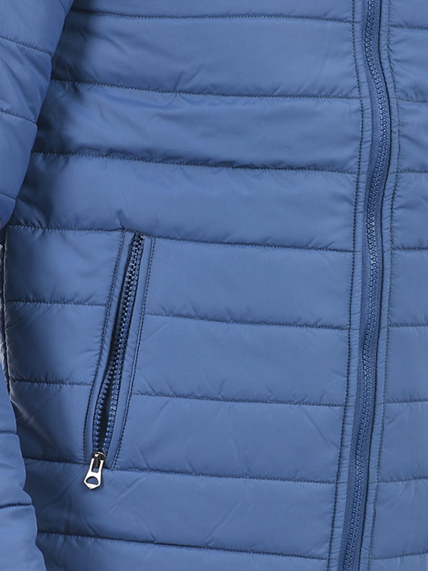 Integriti Blue & Black Regular Fit Reversible Jacket