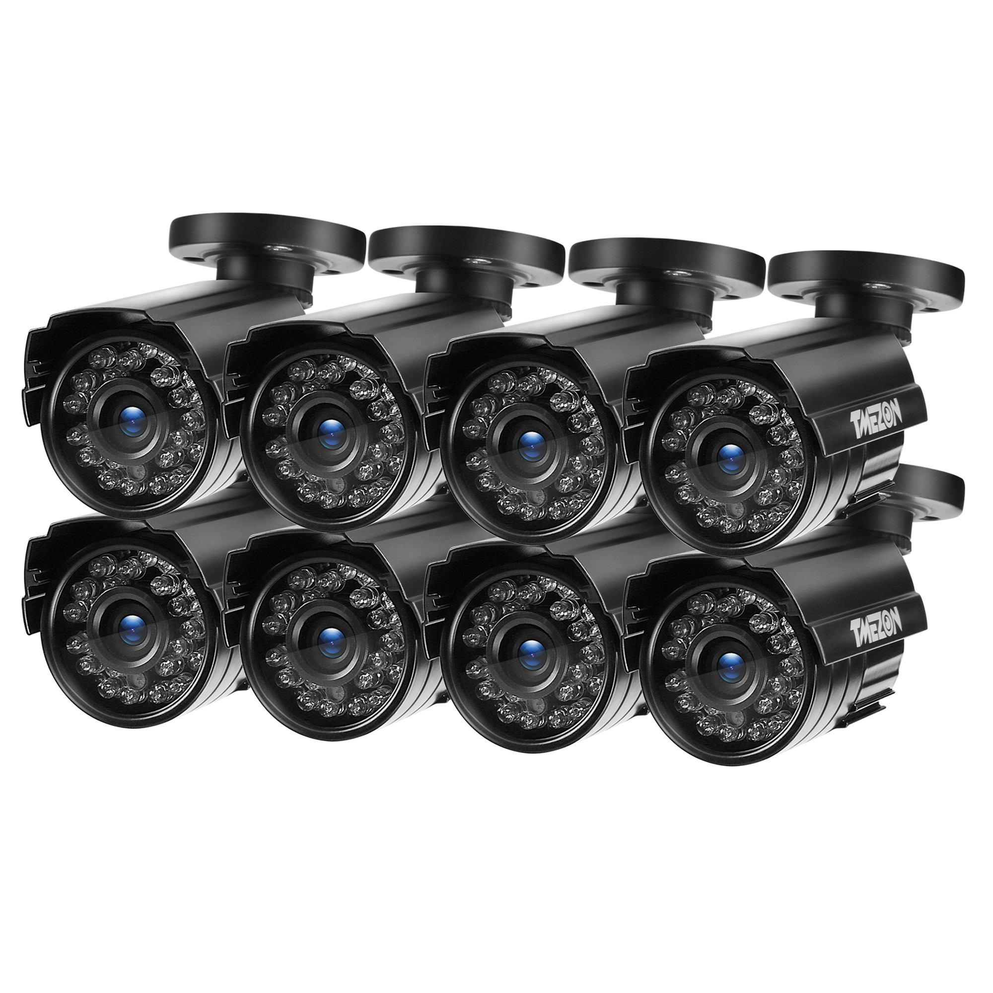 TMEZON Hybrid AHD Security Camera 1080P TVI/AHD/CVI/960H 2.0MP 2000TVL Bullet Day Night Vision 24 IR LEDs Outdoor/Indoor Wide Angle 3.6mm Lens for CCTV Camera System (Default AHD Mode)