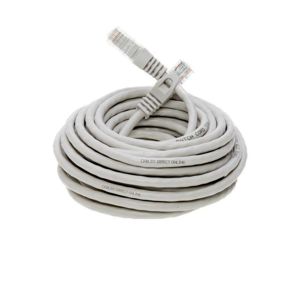 Cat6 200FT Networking RJ45 Ethernet Patch Cable Xbox \ PC \ Modem \ PS4 \ Router - (200 Feet) Gray