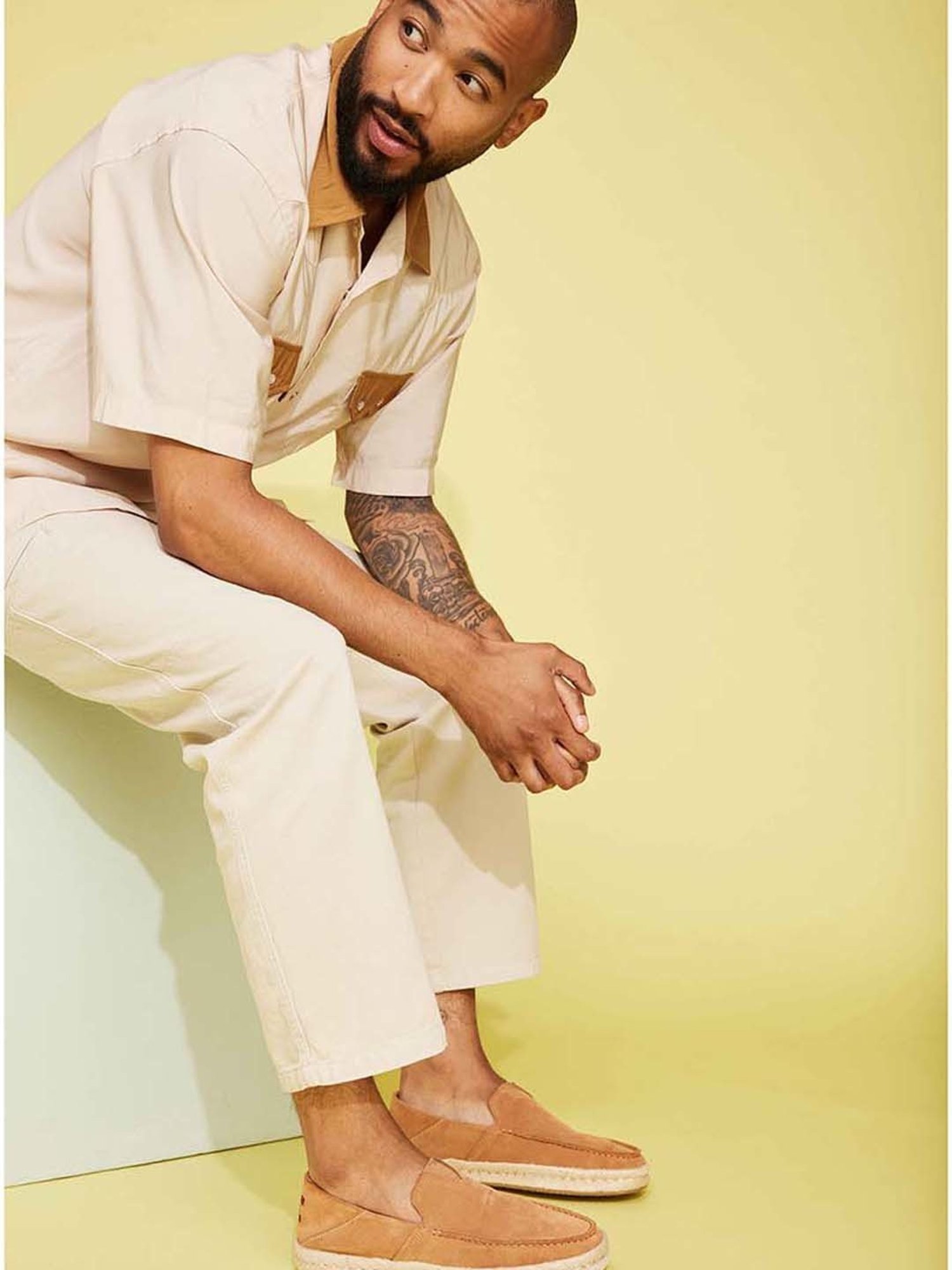 TOMS Alonso Men's Tan Espadrille Shoes