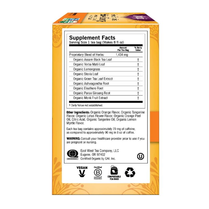 Yogi Tea - Sweet Tangerine Positive Energy Tea - 16ct