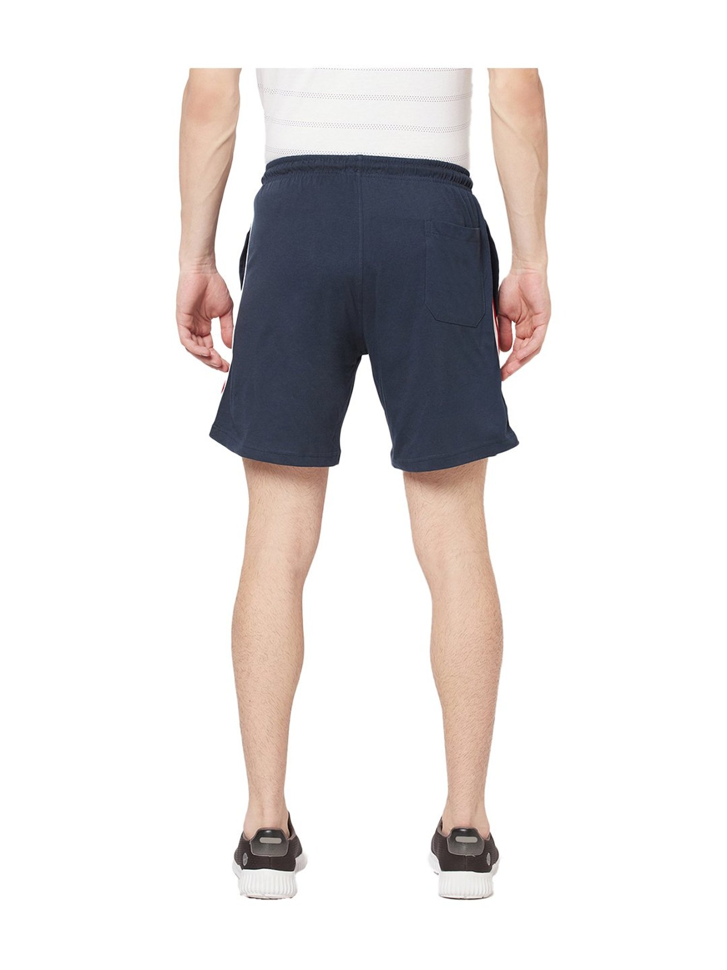 Octave Indigo Regular Fit Cotton Shorts