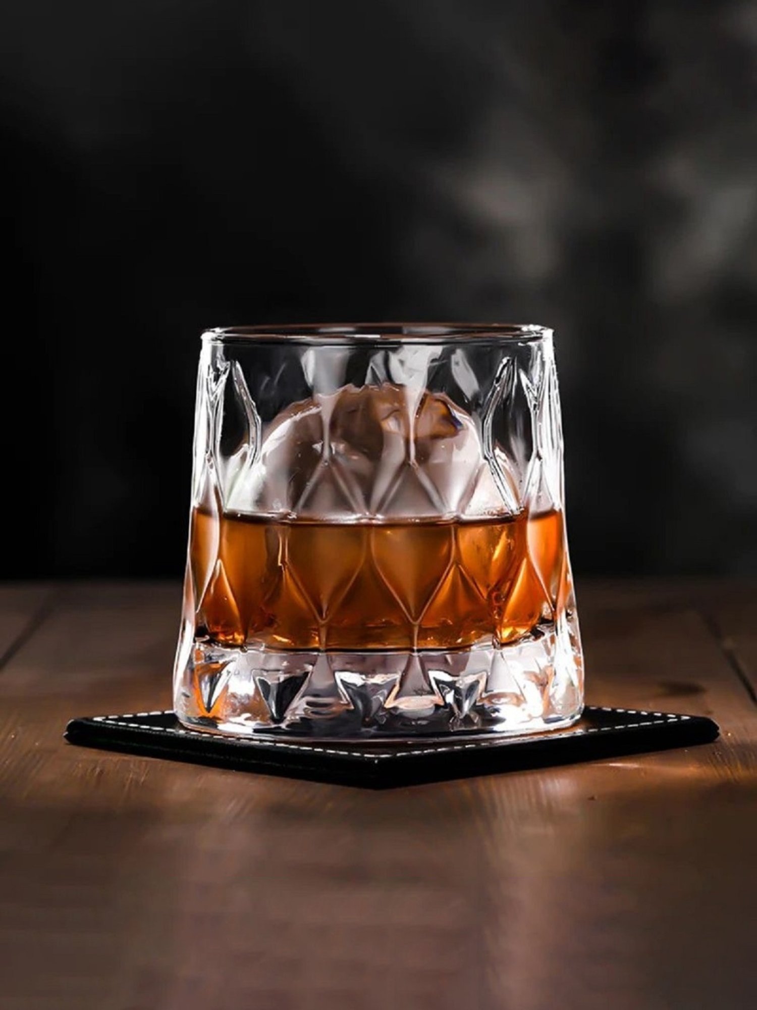 Melbify Leafy Snifter Transparent Whiskey Glass 300ml - Set of 6