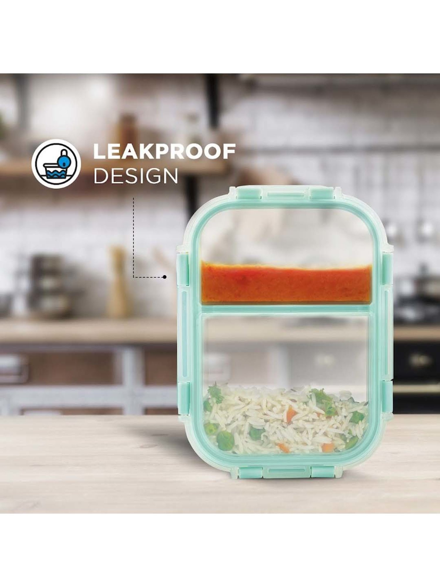 Allo Borosilicate Glass Lunch Box