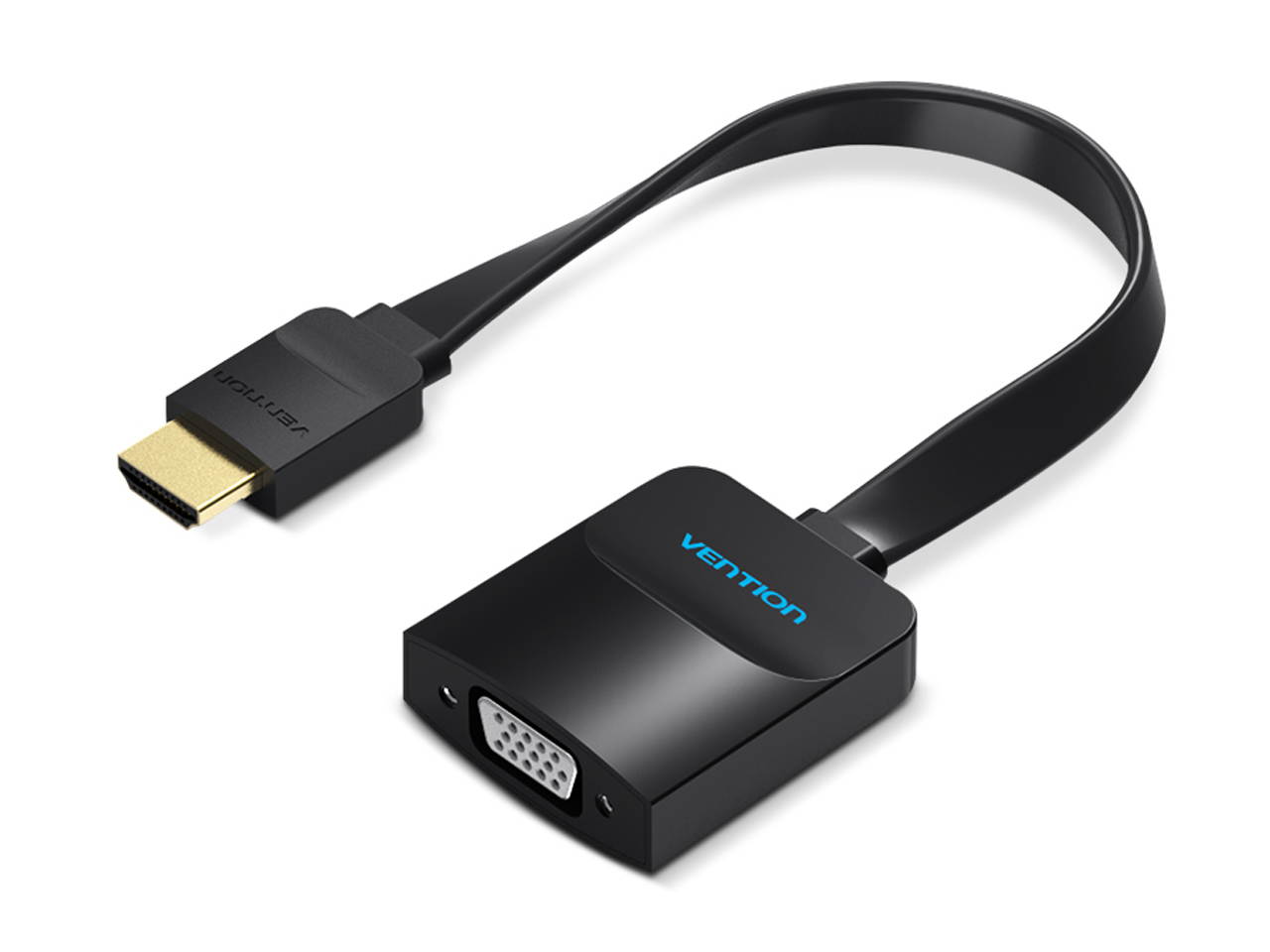 Vention HDMI to VGA Adapter, Gold Plated 1080P Active HDMI to VGA Digital to Analog Converter with Audio and Micro USB Port for Laptop, XBox 360 One, PS4