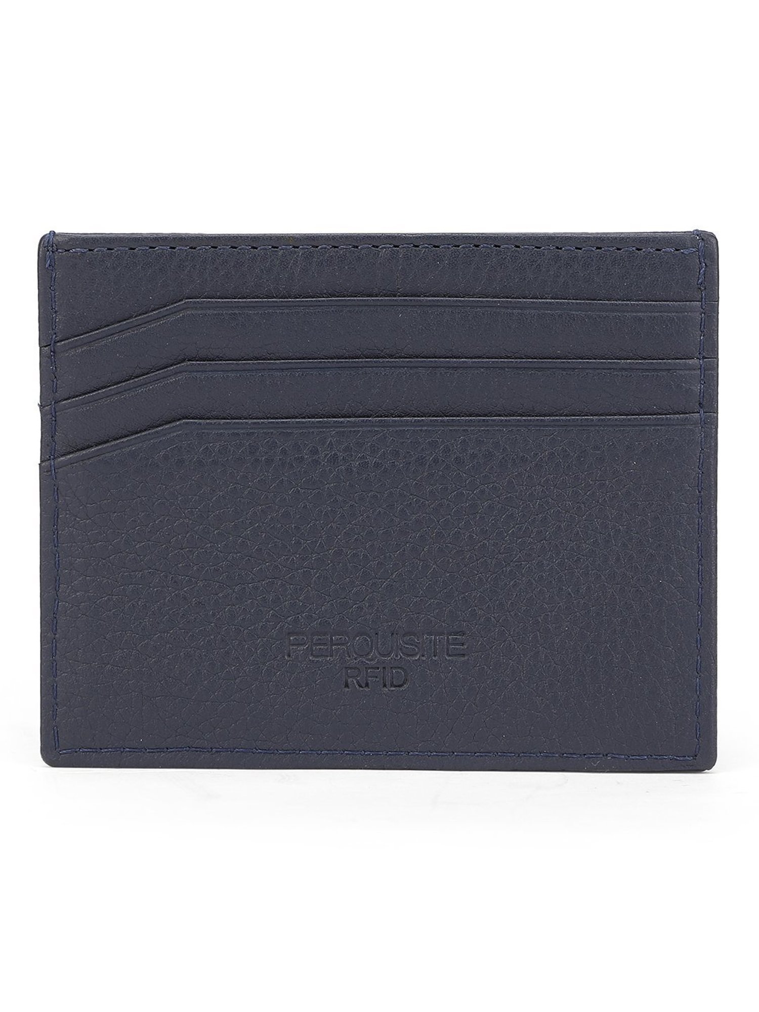 PERQUISITE CENTURION Navy Solid Card Holder