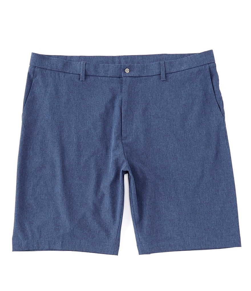 Callaway Golf Big & Tall Flat-Front Heather Ergo Stretch 10.5#double;-11#double; Inseams Shorts