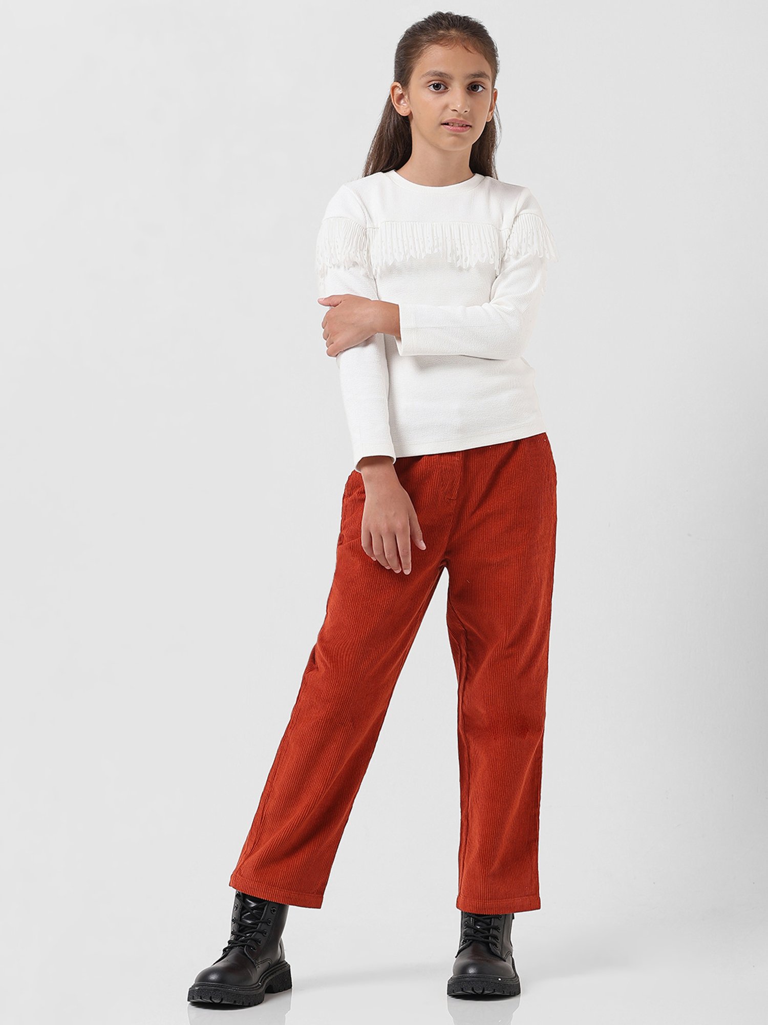 Tiny Girl Kids Pink Solid Top