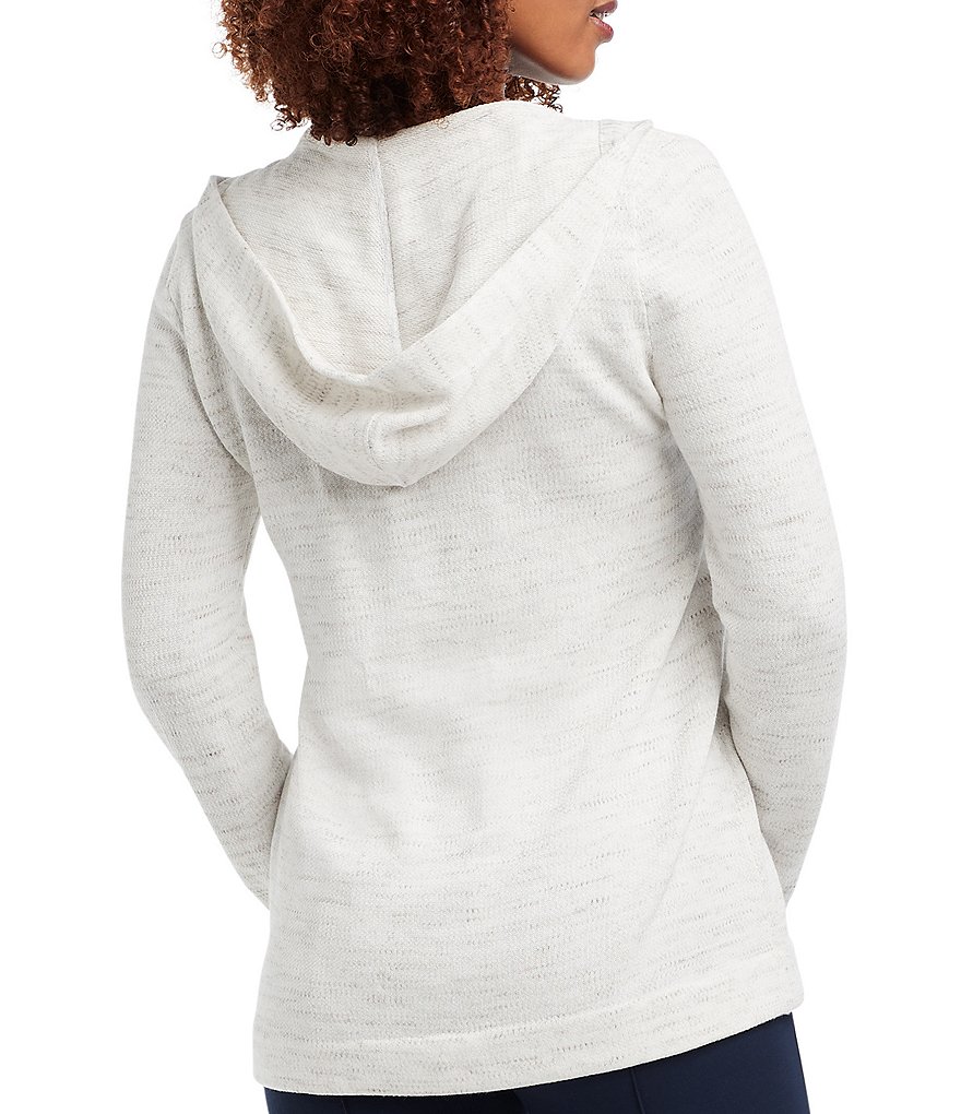 NIC + ZOE Lace Up Hoodie Sweater