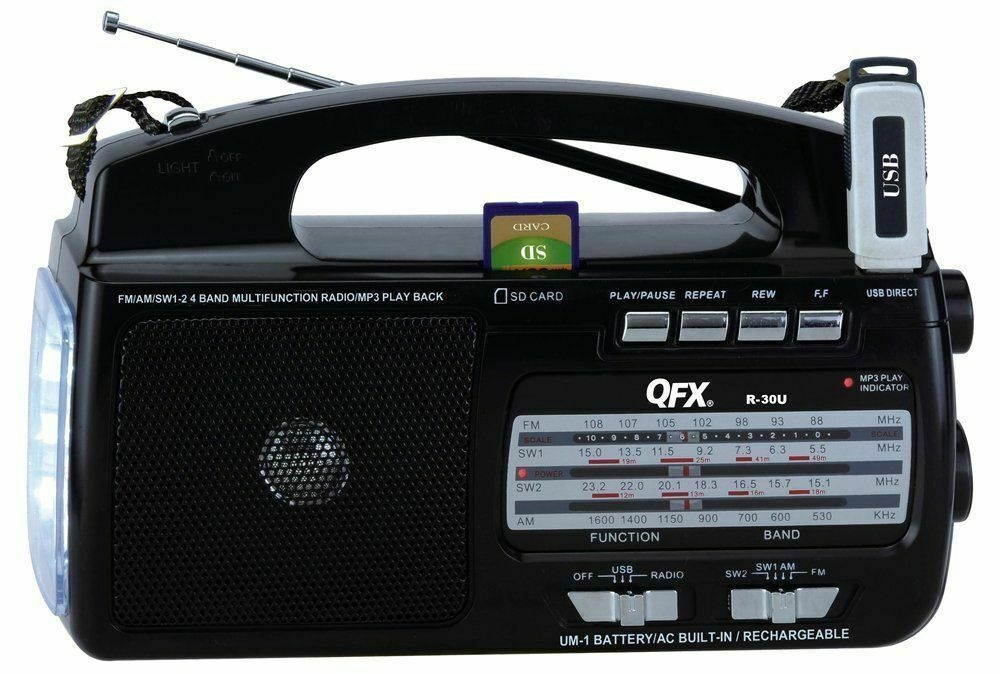 QFX R-30U AM/FM/SW1-SW2 Radio