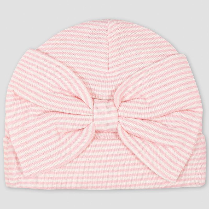 Gerber Baby Girls' 5pk Fox Caps - Pink