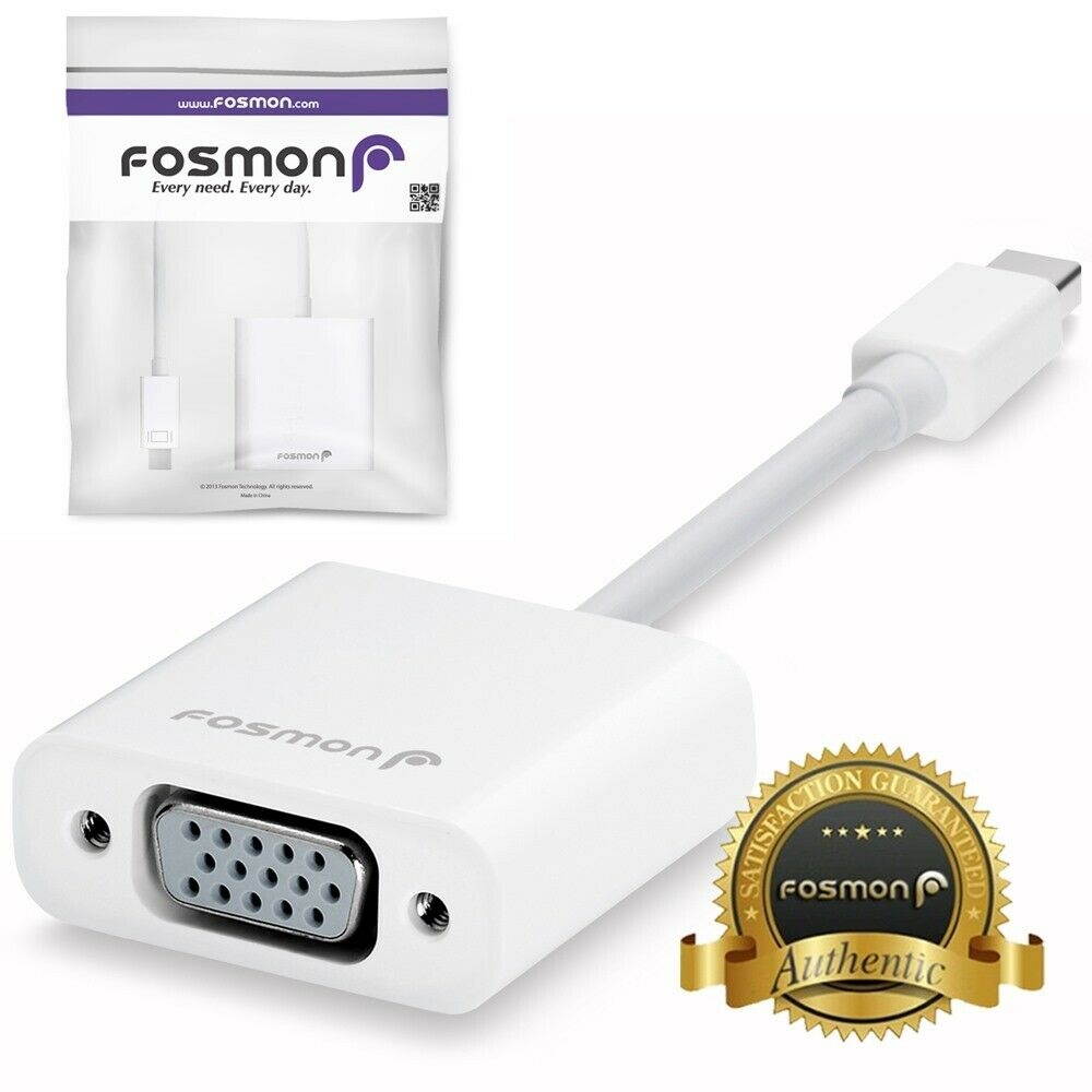 Mini Display Port DP mDP Thunderbolt to VGA Adapter Cable for Macbook Pro Air