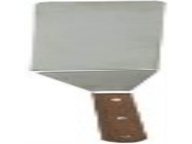New Extra-Large, 16-Inch Long, Grill Spatula, Turner Spatula, Barbecue BBQ Spatula, w/Cutting Edge, Solid Stainless Steel, Riveted Smooth Wood Handle, Commercial Grade