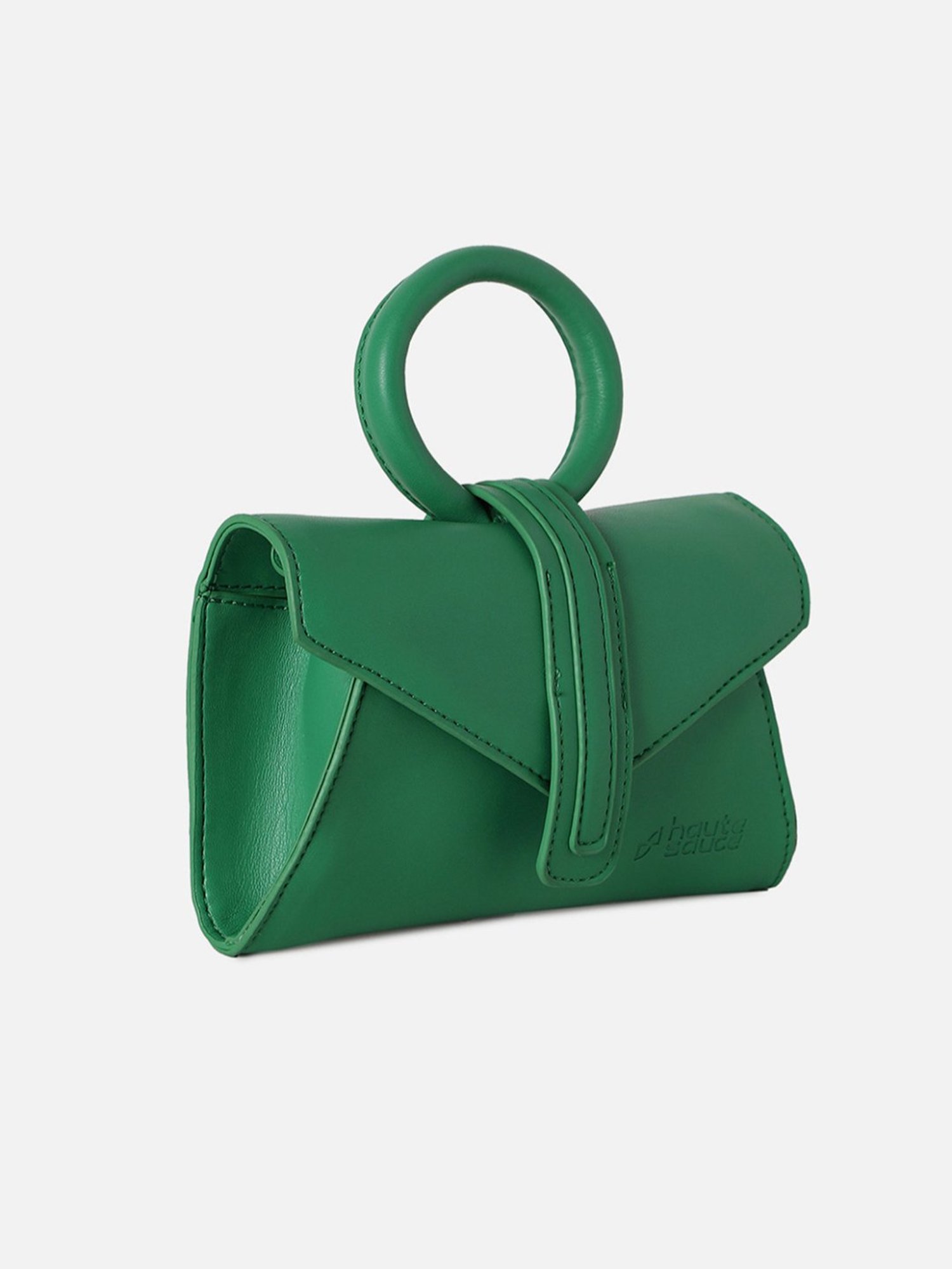 HauteSauce Green Medium Handheld Handbag
