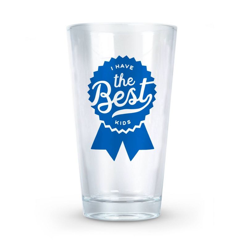 16oz Father's Day 'I Have The Best Kids' Drinkware Glass