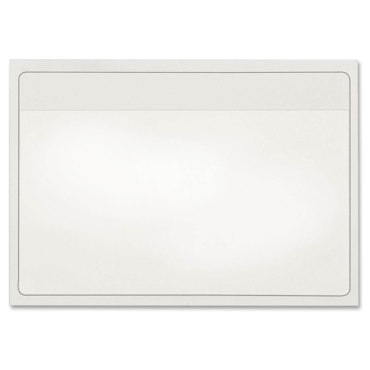 Cardinal 21150CB Self-Adhesive Polypropylene Pockets, 3.6" Height x 5.3" Width - 100 mil Thickness - 1 x Card Capacity - 5" x 3" Sheet - Ring Binder - Rectangular - Clear - Polypropylene - 100 / Box