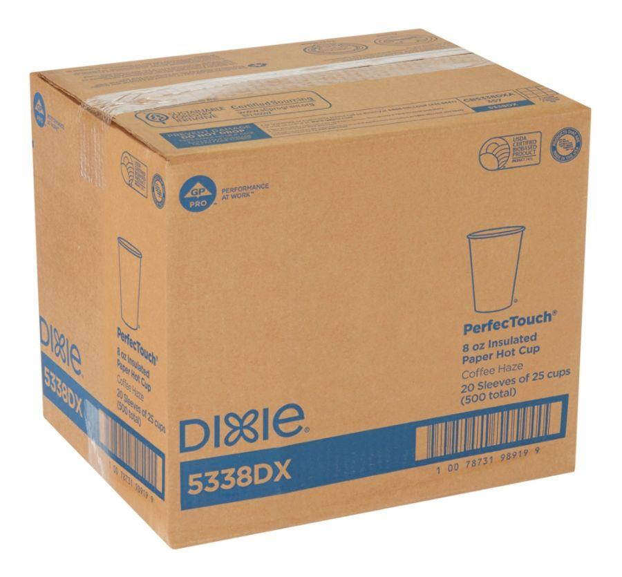 PerfecTouch 5338DX WiseSize Insulated Cup, Coffee Dreams Design, 8 oz Capacity (20 Packs of 25)