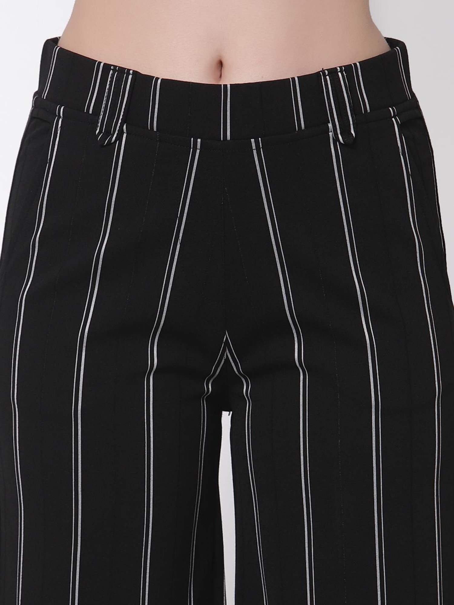 Westwood Black Striped Palazzos