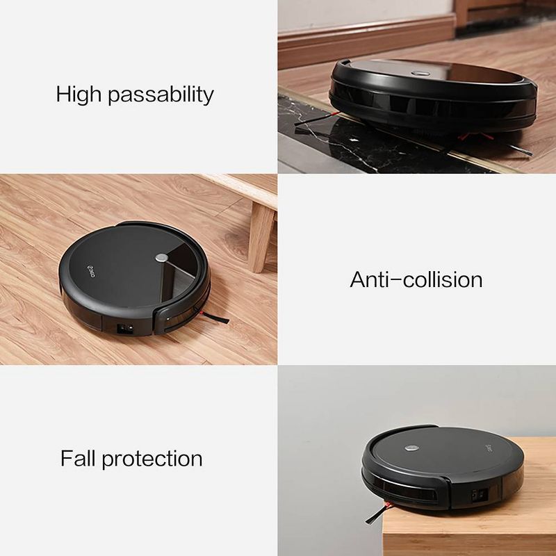 bObsweep PetHair Vision Wi-Fi Connected Robot Vacuum Cleaner and Mop - Steel