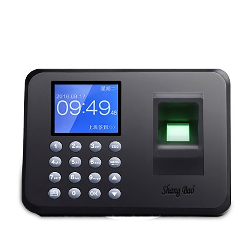 Color Display Biometric Fingerprint Attendance Machine Office Supplies Time Recorder Employee Recognition Recording Device
