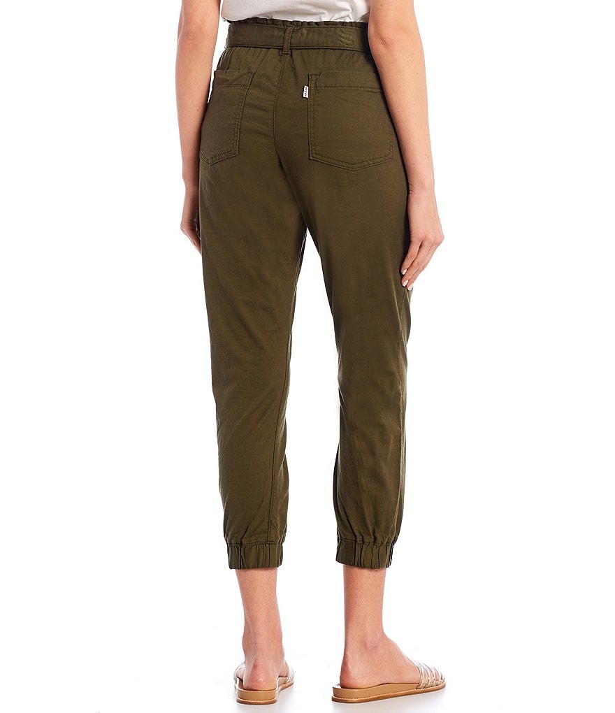 June & Hudson Paperbag Waist Belted Trouser Pants