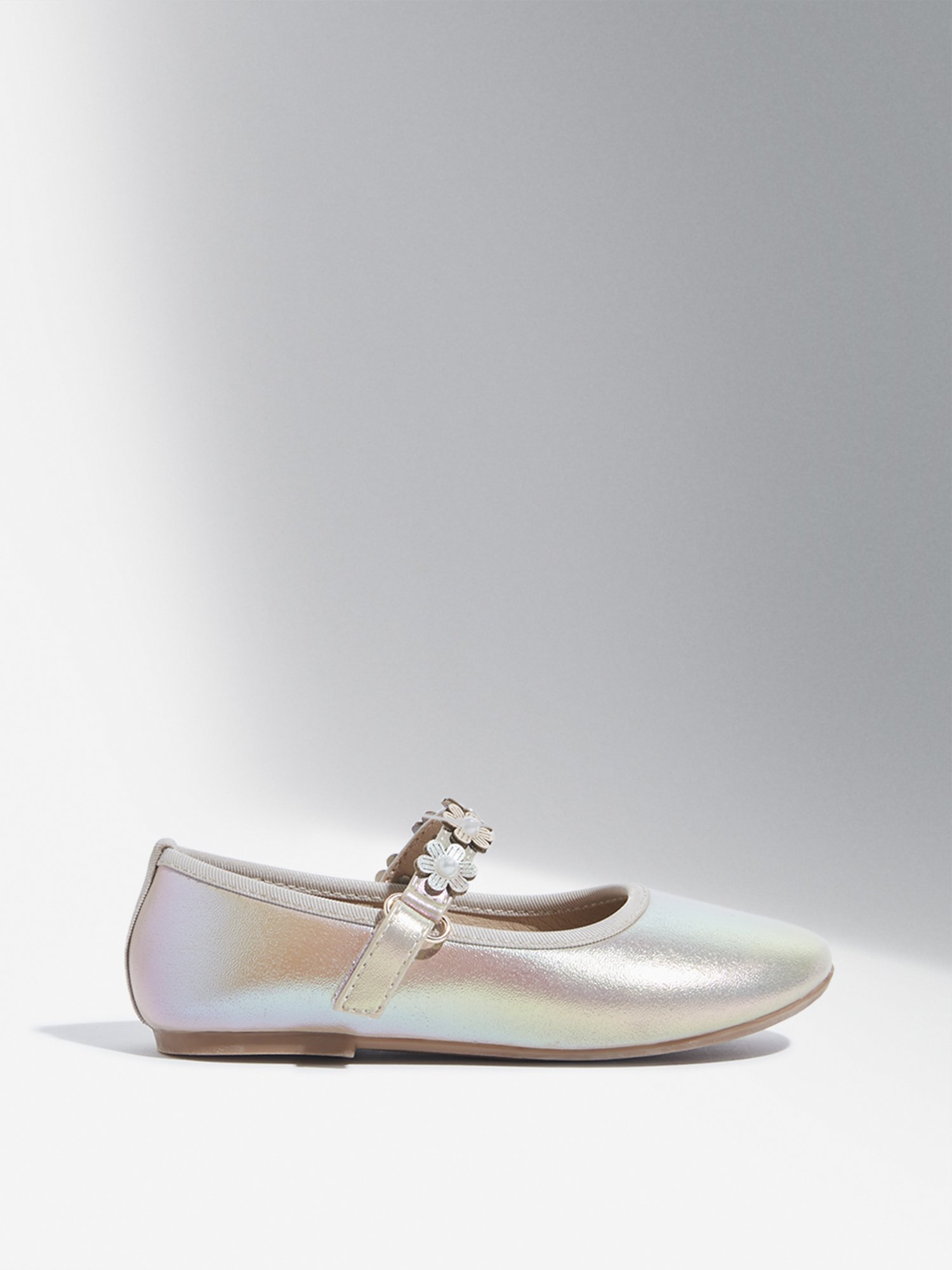 Yellow by Westside Multicolour Floral Applique Mary Jane Shoes