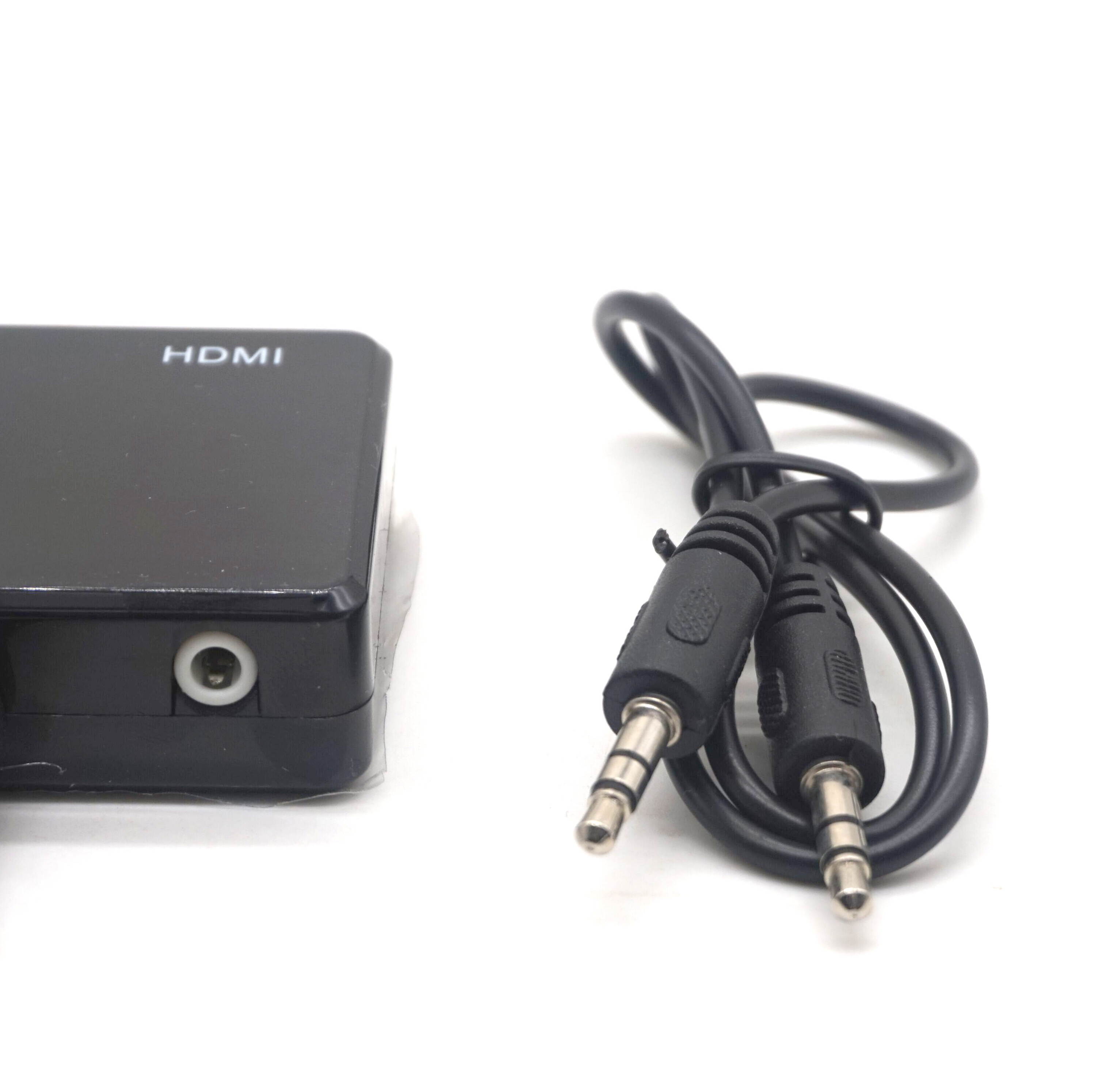 Weastlinks HDMI to VGA & HDMI Female Splitter with Audio Video Cable Converter Adapter For HDTV PC Monitor