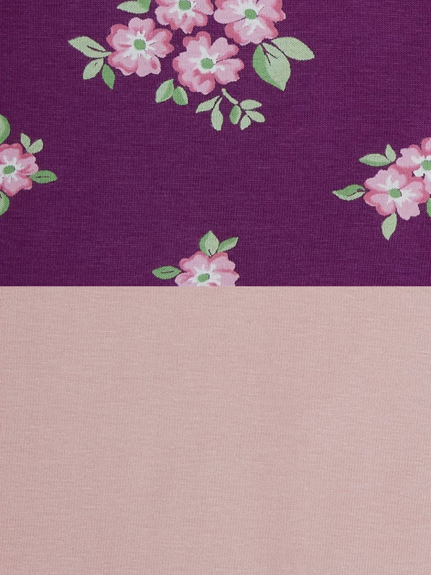 Pantaloons Junior Wine & Pink Floral Print Leggings (Pack of 2)