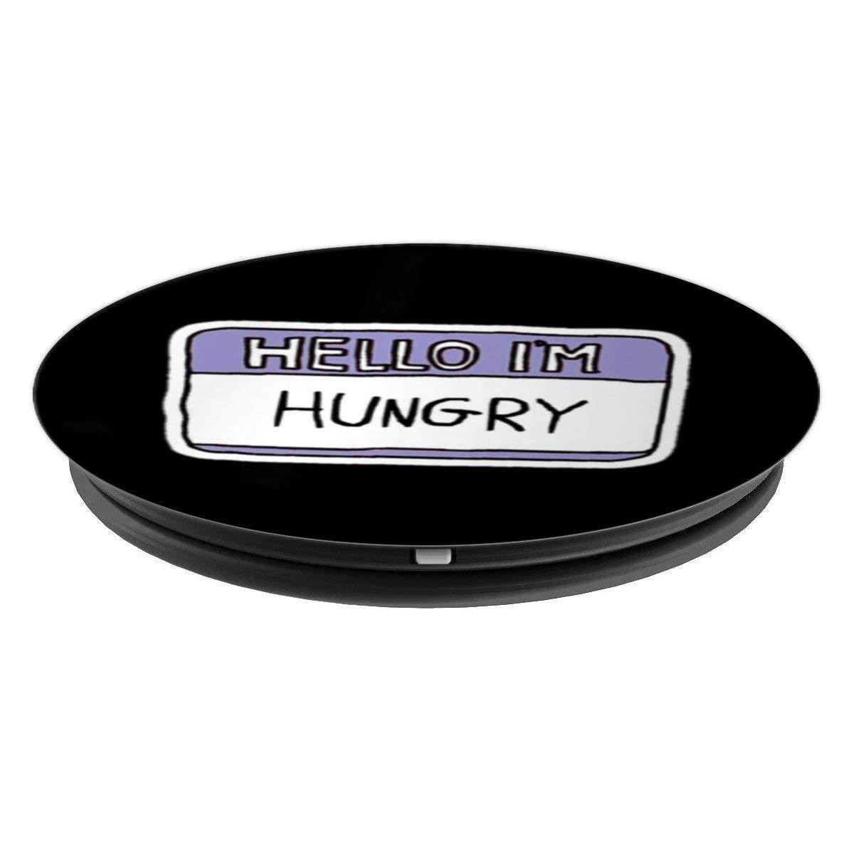 Hello I'm Hungry Saying - Black
